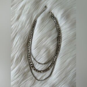 Silver Layered Necklace